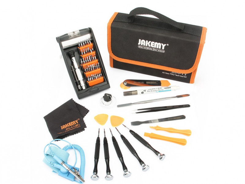 Набор инструментов для ремонта и разборки электроники Jakemy JM-P13 в чехле-пенале,  54 предмета. Купить, цены, отзывы, доставка.