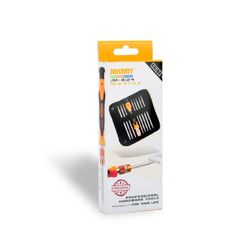 Отвертка с двухсторонними битами в чехле-пенале Jakemy JM-8124, 9 предметов.. Купить, цены, отзывы, доставка.