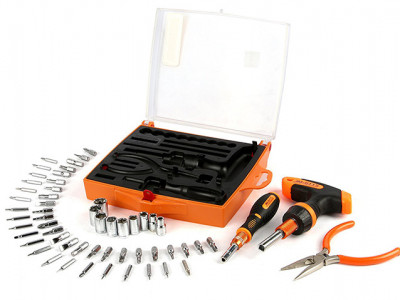 Набор бит с отвертками универсальный JM-6115, 58 предметов в кейсе.. Купить, цены, отзывы, доставка.