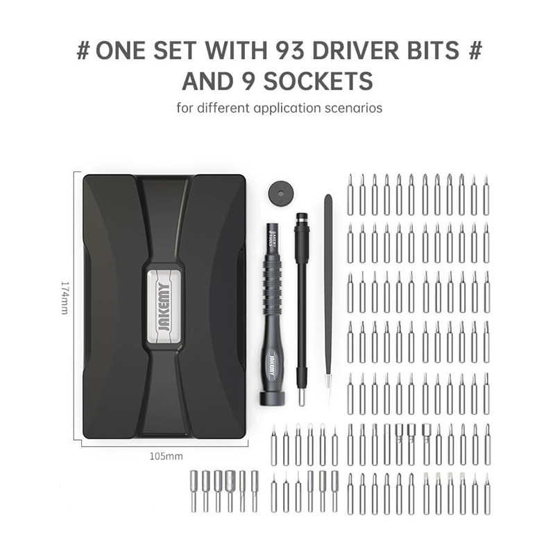 Набор инструментов для ремонта электроники и бытовой техники, JAKEMY JM-8177, 106 в 1. Купить, цены, отзывы, доставка.