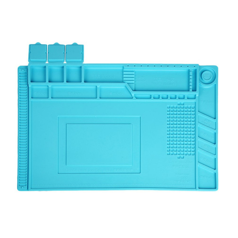 Коврик для пайки 45 х 30см, термостойкий силиконовый мат с ячейками -карманами под винты, S-160. Купить, цены, отзывы, доставка.