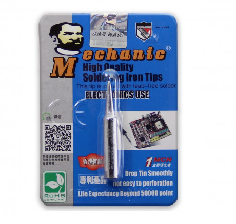 Жало Mechanic 900M-T-B ровный конус, для бессвинцовой пайки. Lukey, Hakko, Handskit, Baku, EXtools, Yihua. Купить, цены, отзывы, доставка.