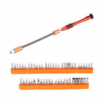 Комплект из сменных насадок, алюминиевого держателя и гибкого удлинителя (58 в 1), JM-8126. Купить, цены, отзывы, доставка.