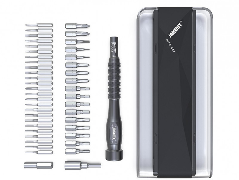 Набор магнитный из отвертки с битами Jakemy JM-8174, 45 предметов в кейсе.. Купить, цены, отзывы, доставка.