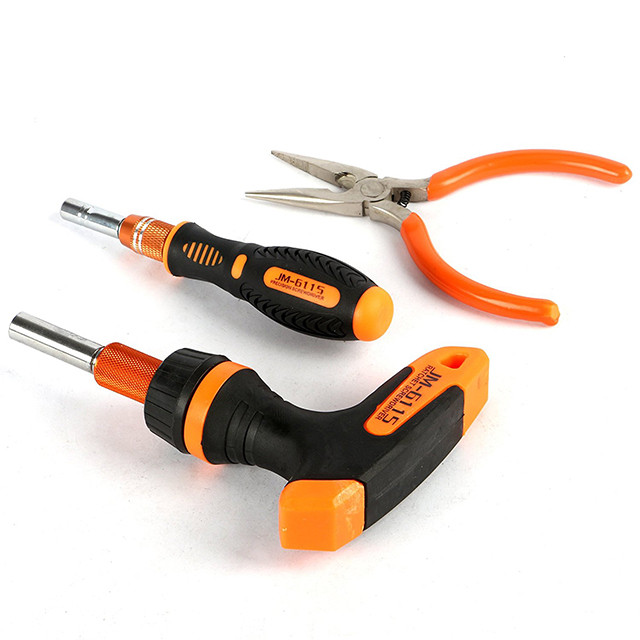 Набор бит с отвертками универсальный JM-6115, 58 предметов в кейсе.. Купить, цены, отзывы, доставка.