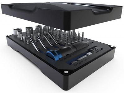 Набор отвертки с битами и накидными головками магнитный JM-6125, 58 предметов в кейсе.. Купить, цены, отзывы, доставка.